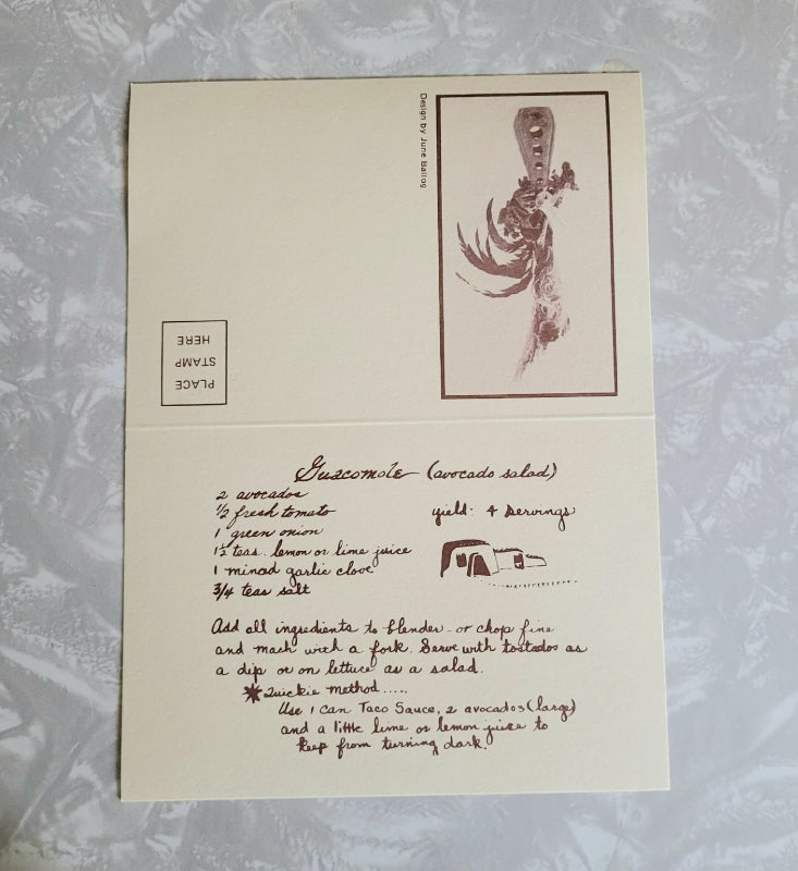 Southwest Recipes Foldover Notes by June Ballog