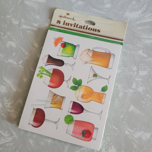 Vintage Hallmark Cocktails Invitations NOS
