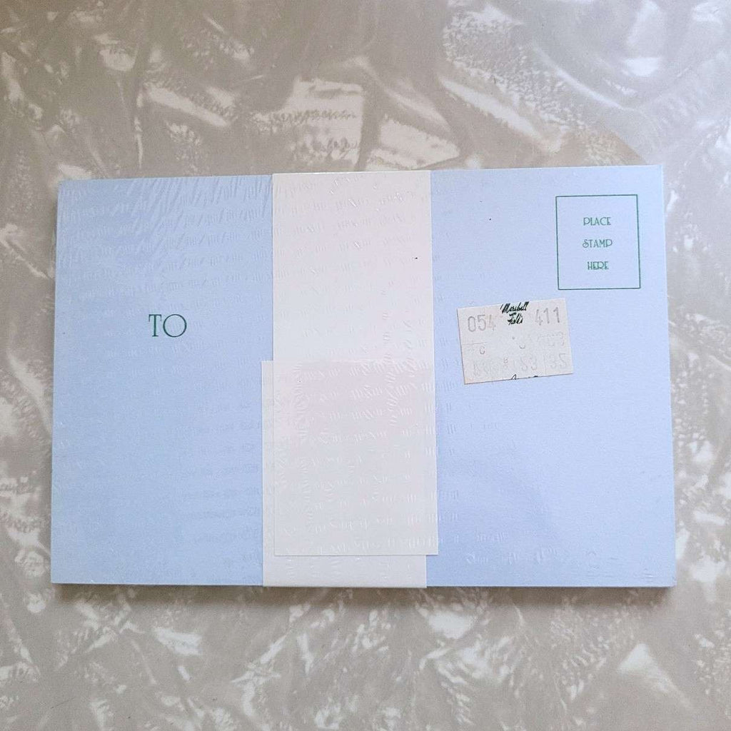Vintage Baby Blue Crane Postcards