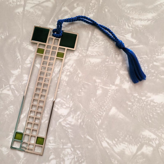 Vintage Frank Lloyd Wright Metal Bookmark, MOMA NY