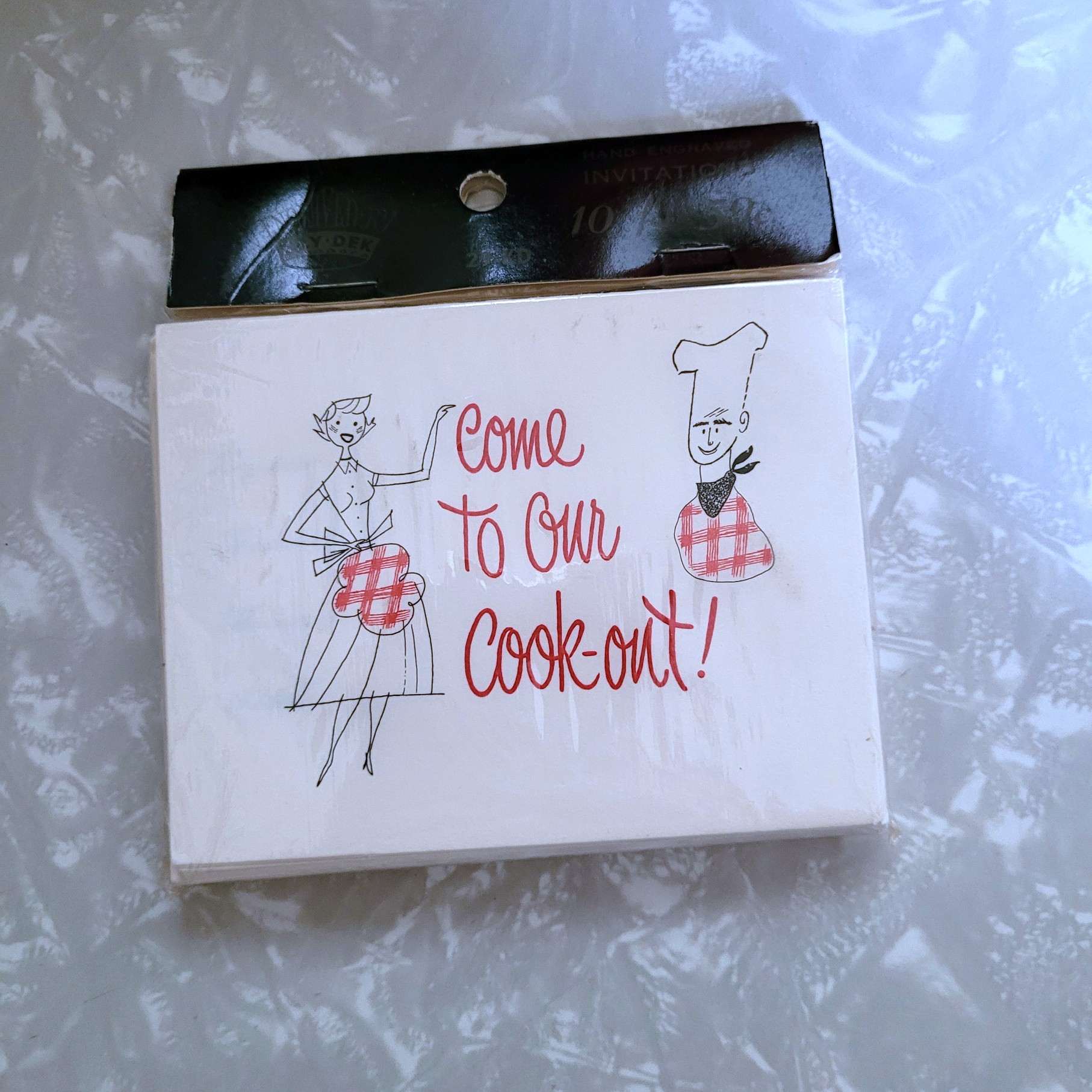 Vintage 1950s Cookout Invitation by Kay Dek