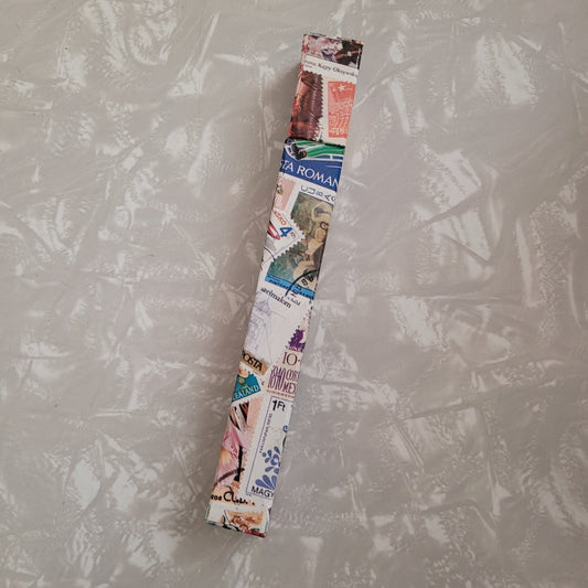 Vintage Travel Stamps Theme Pencils in Box