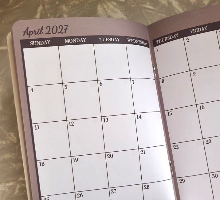 April 2026-March 2028 Two Year Planner