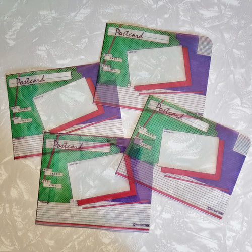 'All Sales are Vinyl' Clear Graphic Postcards